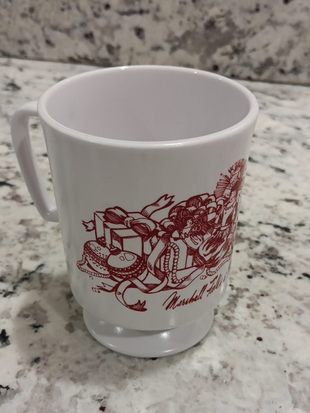 1982 Marshall Field's Christmas Plastic Cup